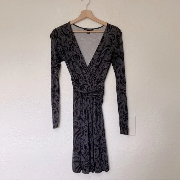 Banana Republic Floral Long Sleeve Wrap Dress, Size XS - Picture 1 of 4